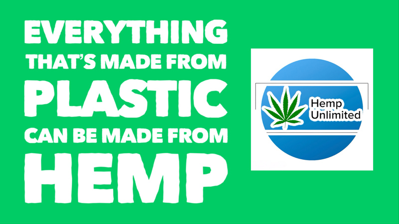 graphic: everything that's made from plastic can be made from hemp